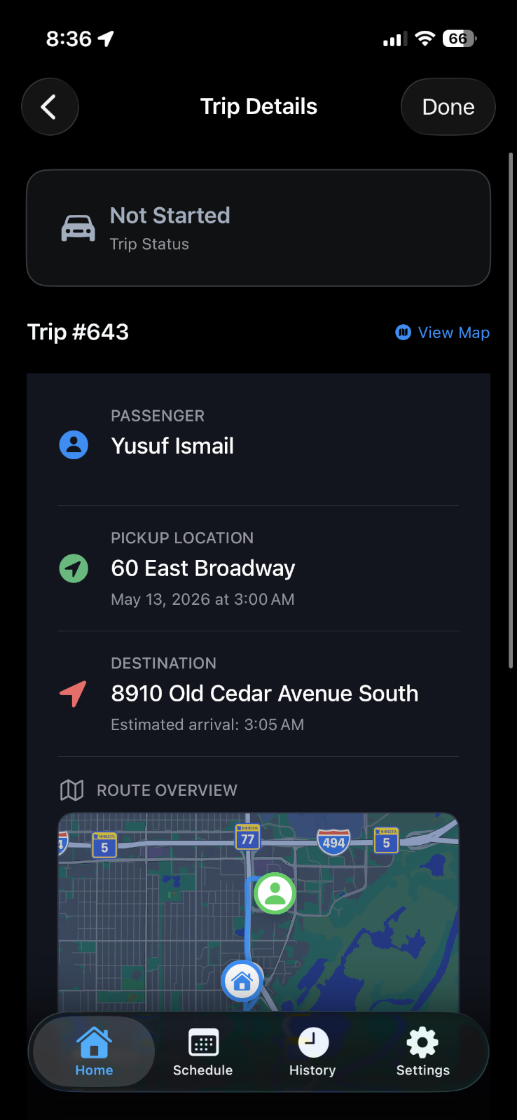 Upcoming trip
